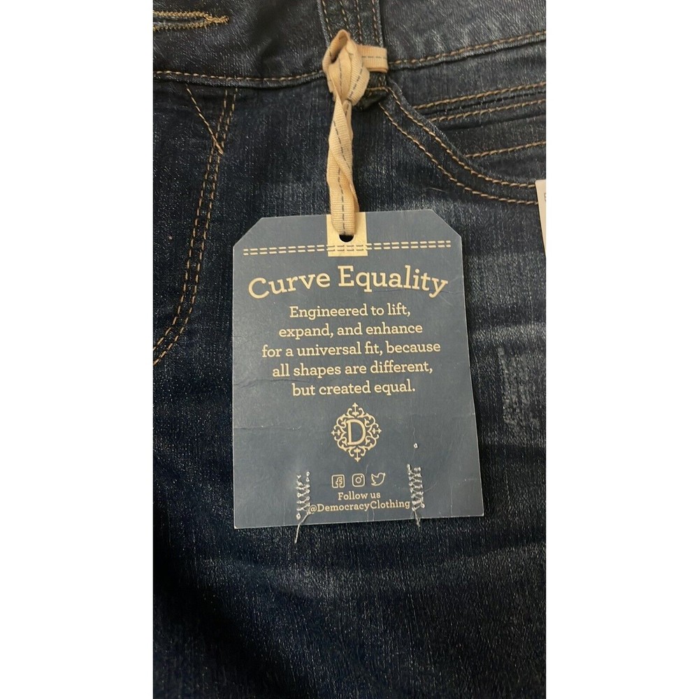Democracy Dark Wash Blue Jean Shorts - Picture 3 of 8